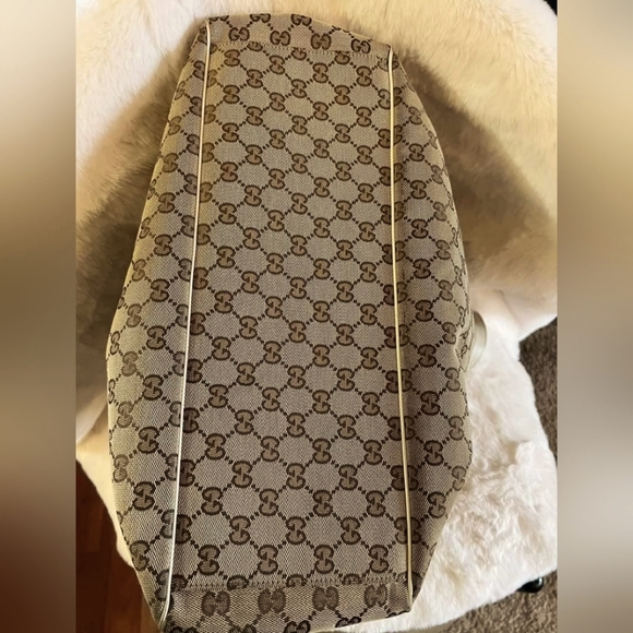 Authentic Gucci Positano Large canvas scarf tote bag - Picture 7 of 16